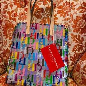Dooney and Bourke Clear Multi Lunch Tote.